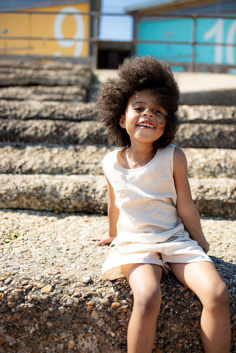 Kaia Vest Top - Sand