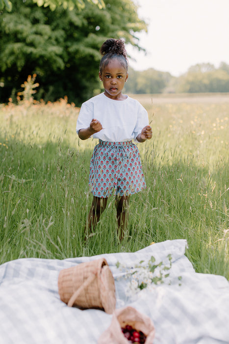 Nala Drawstring Shorts - Wild bloom