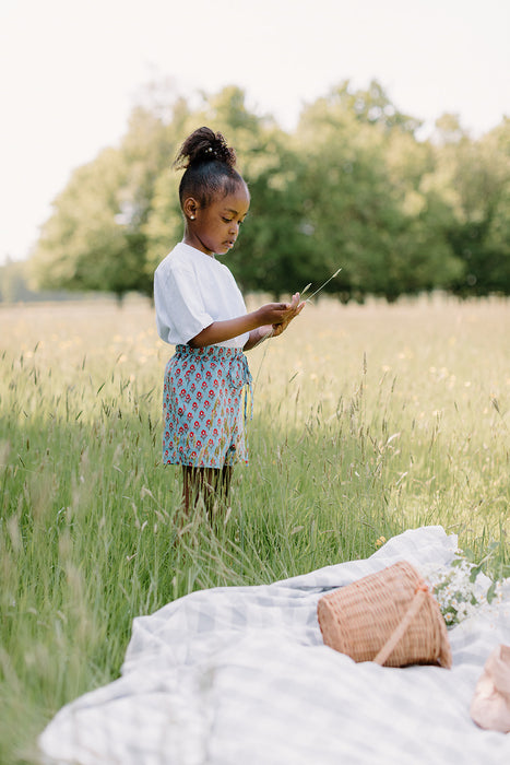 Nala Drawstring Shorts - Wild bloom