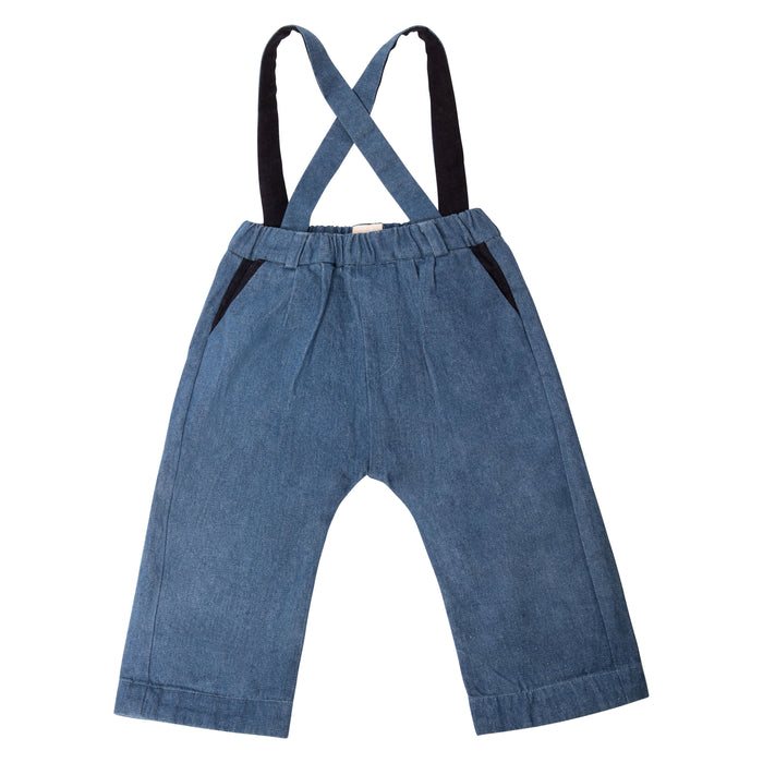 Ada Dungarees Jeans - Medium Wash